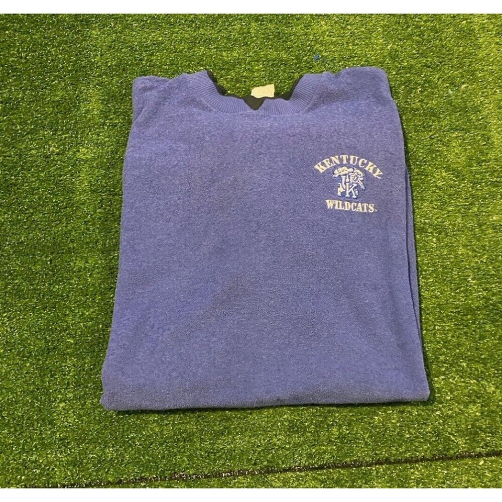 Vintage Kentucky Wildcats sweatshirt mens extra large crew neck Chalk Line blue